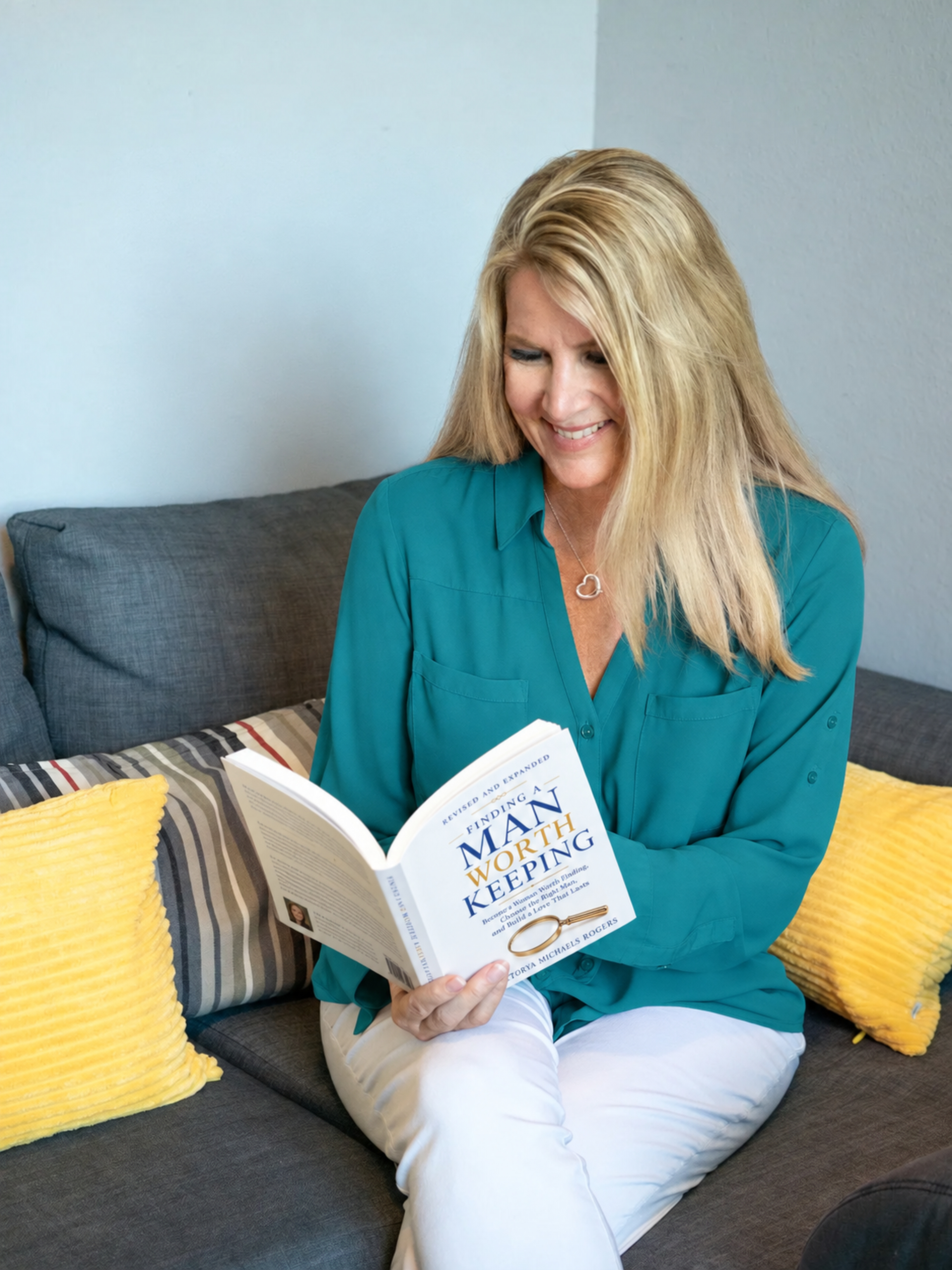 Dr. Victorya Rogers reading Finding a Man Worth Keeping